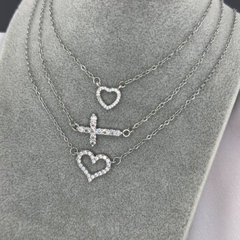 Stainless steel  "Heart" necklace, Intensity