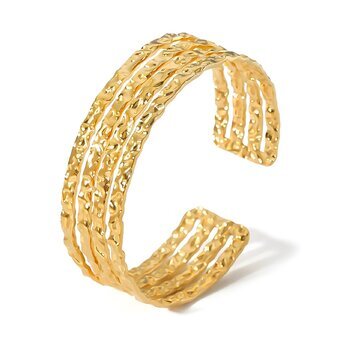 18K gold plated Stainless steel bracelet, Intensity