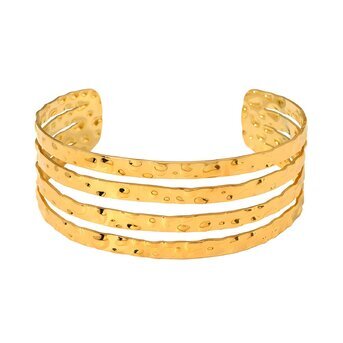 18K gold plated Stainless steel bracelet, Intensity