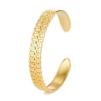 18K gold plated Stainless steel bracelet, Intensity