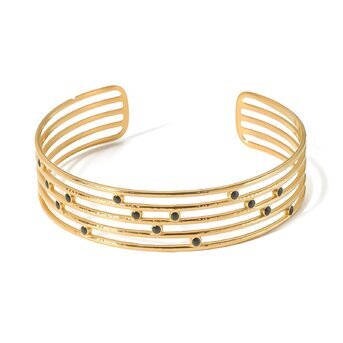 18K gold plated Stainless steel bracelet, Intensity