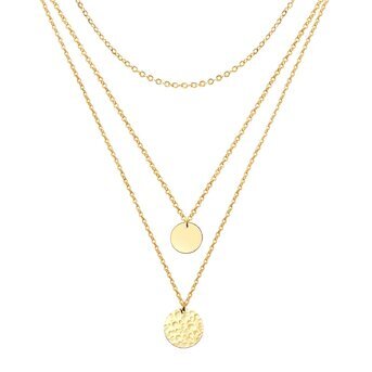 18K gold plated Stainless steel necklace, Intensity