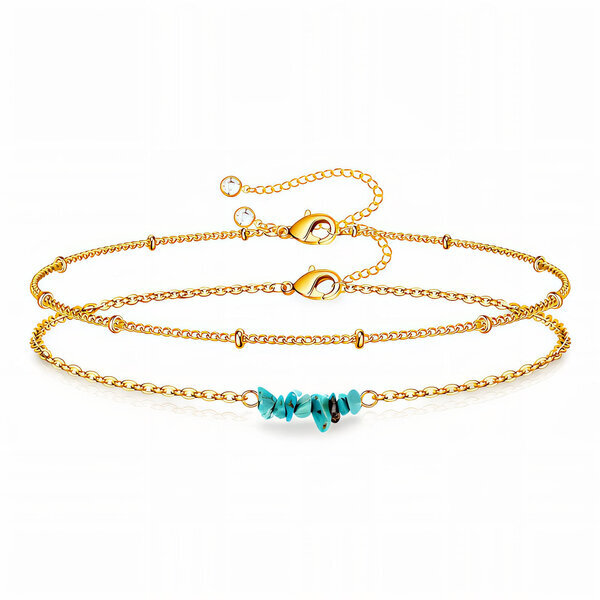 Bracelet, 18K Gold Plated Steel