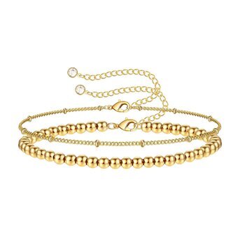 18K gold plated Stainless steel bracelet, Intensity