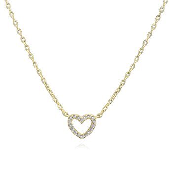 18K gold plated Stainless steel  "Hearts" necklace, Intensity