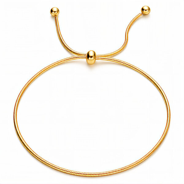 Bracelet, 18K Gold Plated Steel
