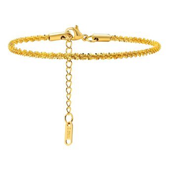 18K gold plated Stainless steel bracelet, Intensity