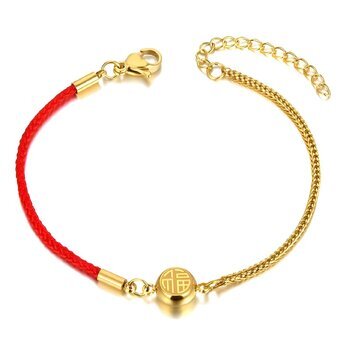 18K gold plated Stainless steel bracelet, Intensity