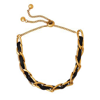 Bracelet, 18K Gold Plated Steel