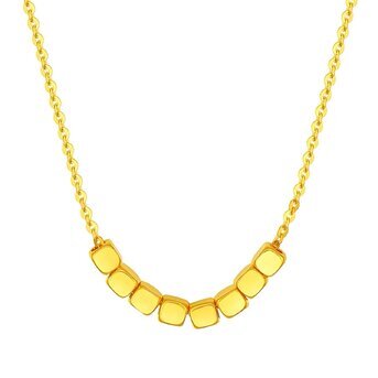 18K gold plated Stainless steel necklace, Intensity