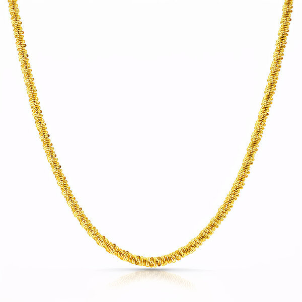 Necklace, 18K Gold Plated Steel