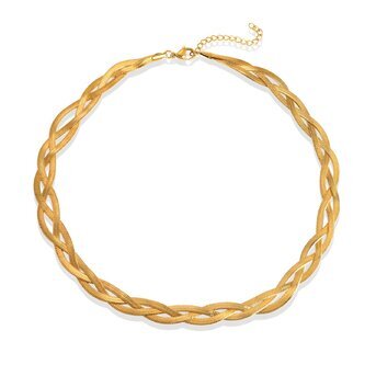 18K gold plated Stainless steel necklace, Intensity