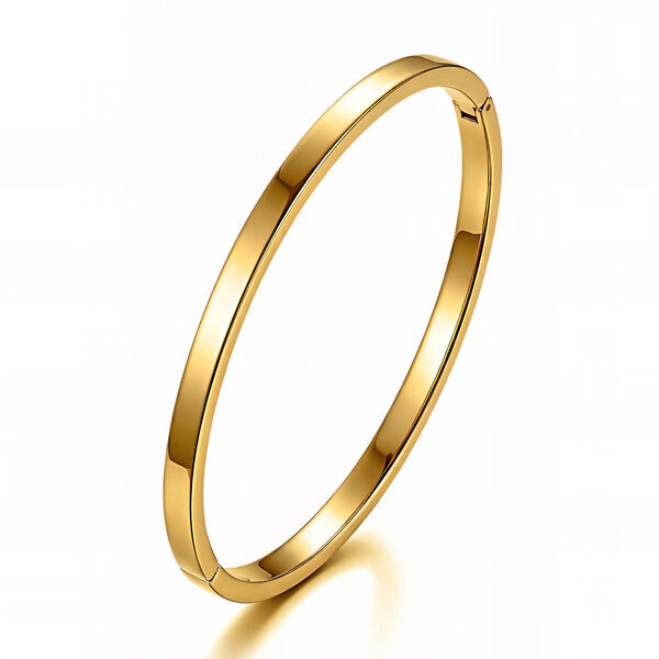 Bracelet, 18K Gold Plated Steel