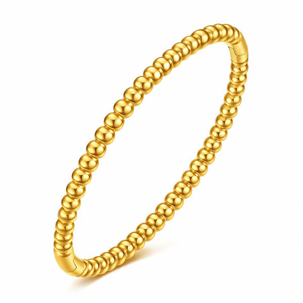 Bracelet, 18K Gold Plated Steel