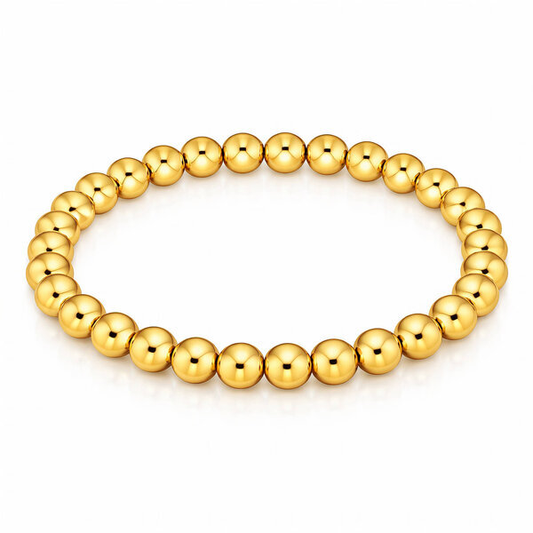 Bracelet, 18K Gold Plated Steel