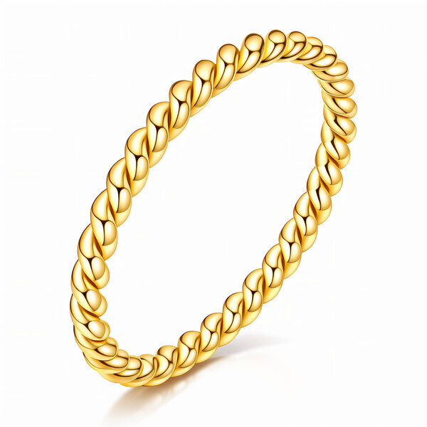 Ring, 18K Gold Plated Steel