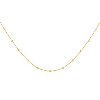 18K gold plated Stainless steel necklace, Intensity