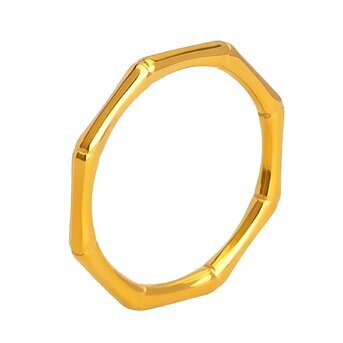 18K gold plated Stainless steel finger ring, Intensity