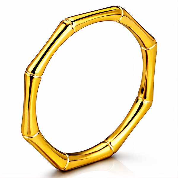 Ring, 18K Gold Plated Steel