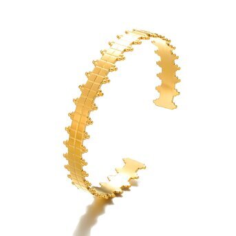 18K gold plated Stainless steel bracelet, Intensity