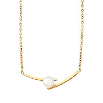 18K gold plated Stainless steel necklace, Intensity