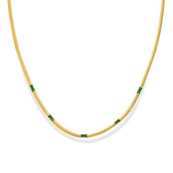 18K gold plated Stainless steel necklace, Intensity