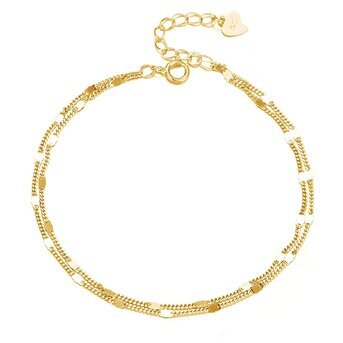 18K gold plated Stainless steel bracelet, Intensity