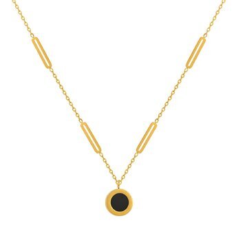 18K gold plated Stainless steel necklace, Intensity