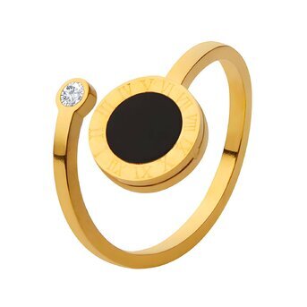 18K gold plated Stainless steel finger ring, Intensity