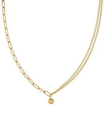 18K gold plated Stainless steel necklace, Intensity