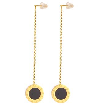 18K gold plated Stainless steel earrings, Intensity