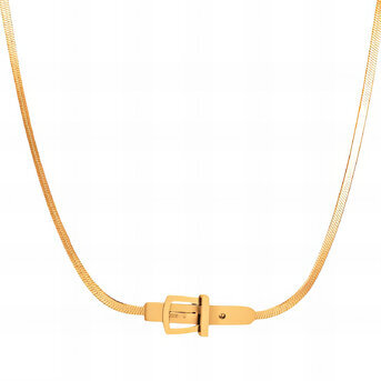 "Belt" Necklace, 18K Gold Plated Steel