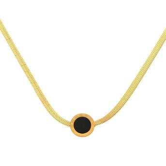 18K gold plated Stainless steel necklace, Intensity