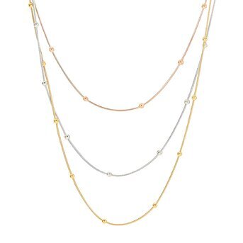 18K gold plated Stainless steel necklace, Intensity