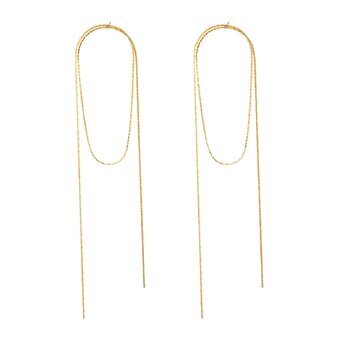 18K gold plated Stainless steel earrings, Intensity