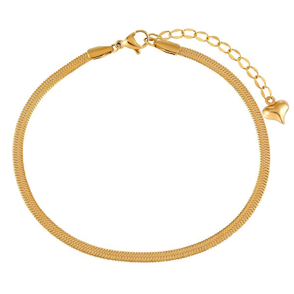 Bracelet, 18K Gold Plated Steel