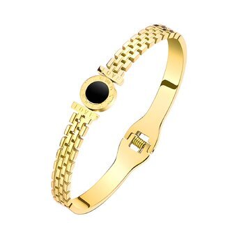 18K gold plated Stainless steel bracelet, Intensity