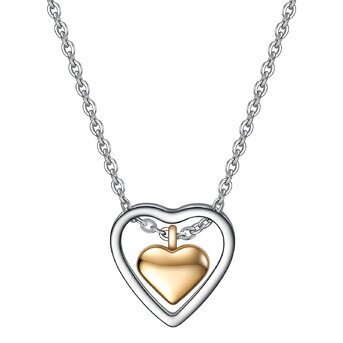 18K gold plated Stainless steel  "Hearts" necklace, Intensity