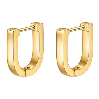 18K gold plated Stainless steel earrings, Intensity