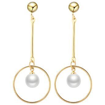 18K gold plated Stainless steel earrings, Intensity