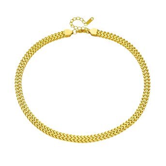 18K gold plated Stainless steel necklace, Intensity