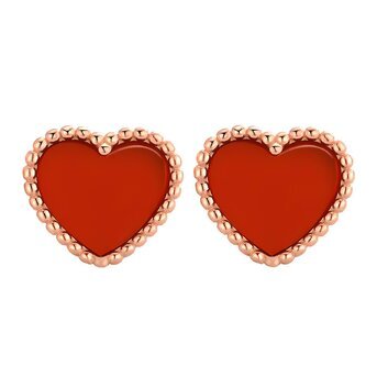 18K gold plated Stainless steel  "Hearts" earrings, Intensity