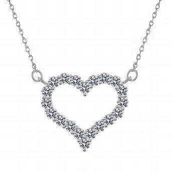"Heart" Necklace, Stainless Steel