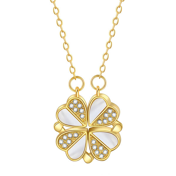 Necklace, 18K Gold Plated Steel