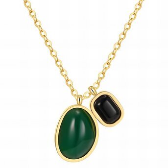 Necklace, 18K Gold Plated Steel