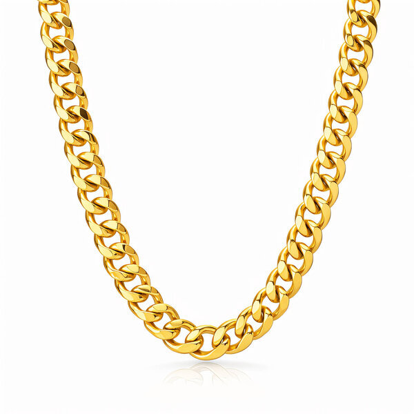 Necklace, 18K Gold Plated Steel