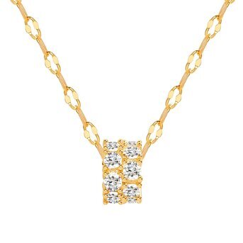 Necklace, 18K Gold Plated Steel
