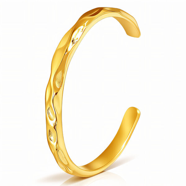 Bracelet, 18K Gold Plated Steel