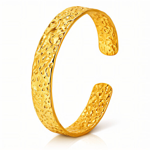 Bracelet, 18K Gold Plated Steel