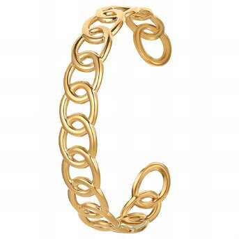 Bracelet, 18K Gold Plated Steel